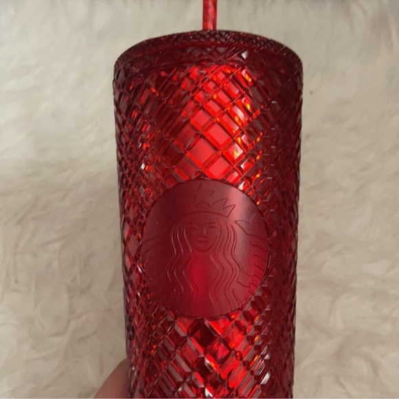 NWT STARBUCKS RED JEWEL TUMBLER - Picture 2 of 2